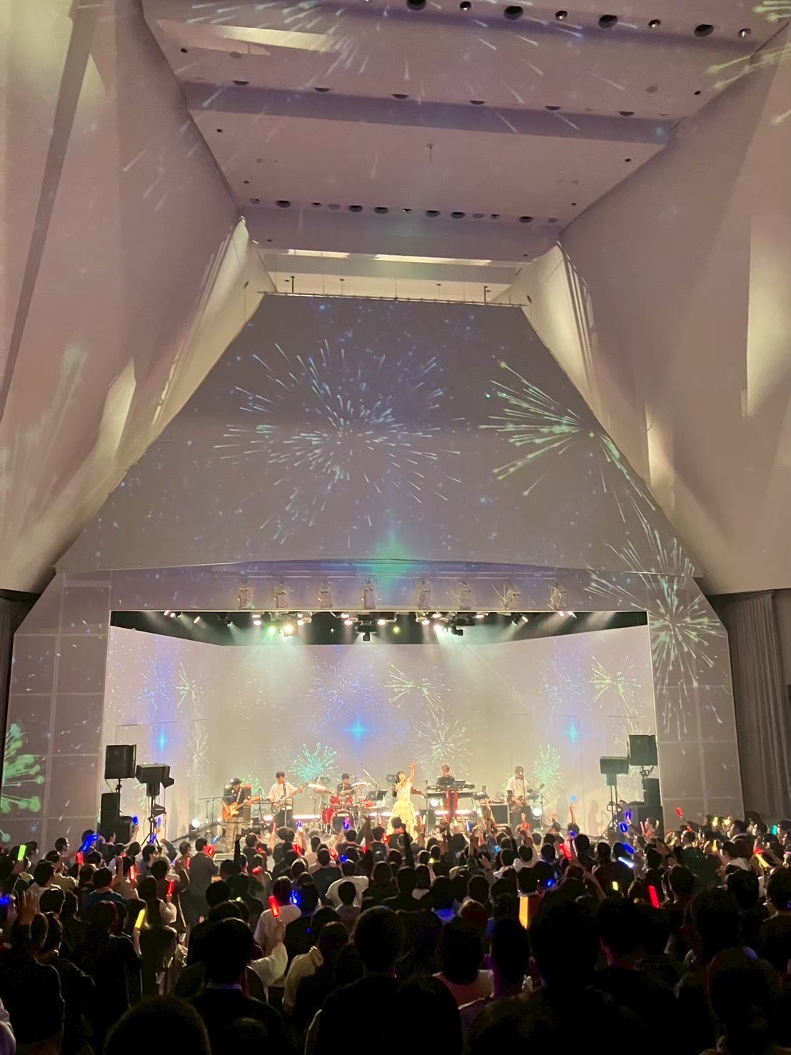 嵐の中で輝いて 花火の演出
